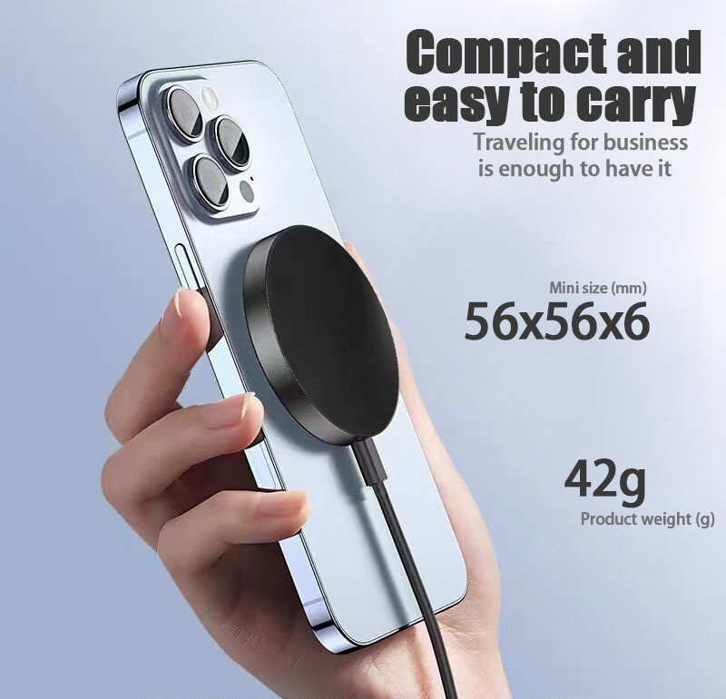 IPhone 17 Pro ProMax Wireless Charger 15W Magnetic Wireless Fast Charging, Compatible With IPhone 12, 13, 14, 15, 16, And 17 Pro, Pro Max Series Models - Image 2