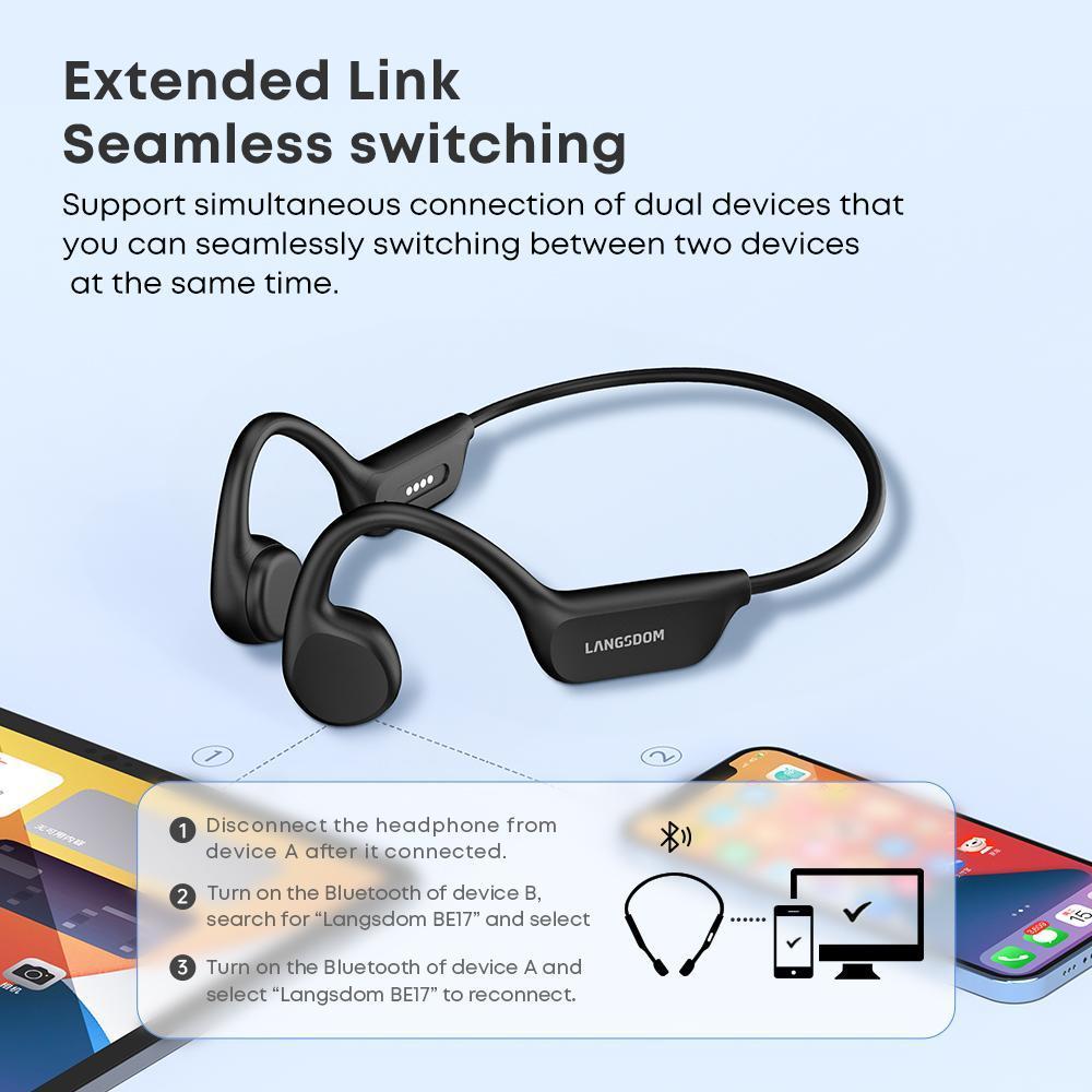 IPX8 Waterproof Headphones, Swimming-specific Bluetooth Headphones, Sports Wireless Earbuds With 32G TF Card, Stereo Bone Conduction Headphones - Image 2