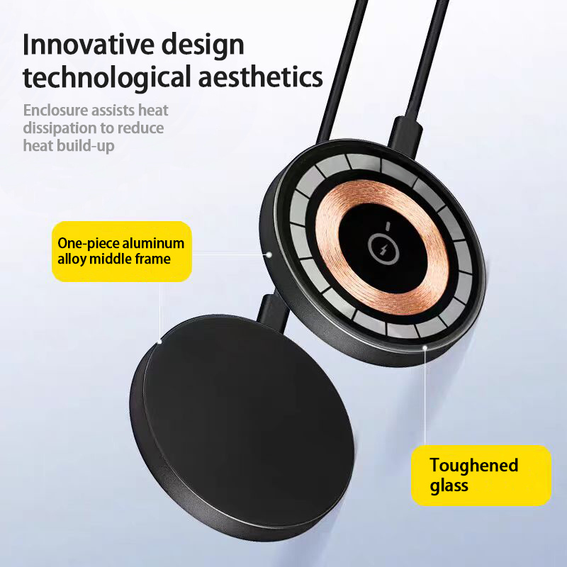 IPhone 17 Pro ProMax Wireless Charger 15W Magnetic Wireless Fast Charging, Compatible With IPhone 12, 13, 14, 15, 16, And 17 Pro, Pro Max Series Models - Image 3